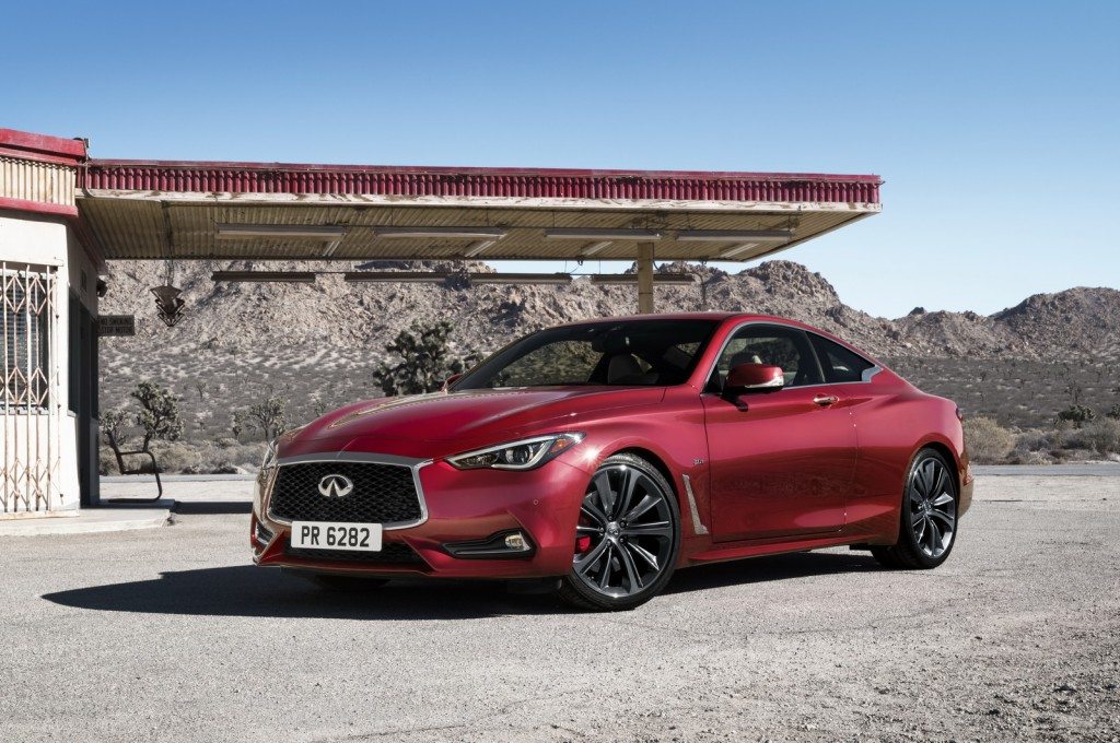 The Q60’s bold exterior – lower and wider than predecessors – expresses a powerful elegance through its daring proportions and taut, muscular lines. Dynamic enhancements, including an all-new lightweight and sophisticated 3.0-liter V6 twin-turbo engine, together with new adaptive steering and digital suspension systems, result in a premium sports coupe designed and engineered to perform.