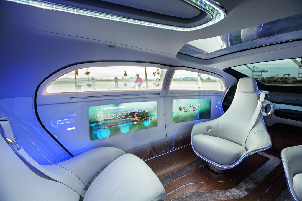 Intelligent Drive Experience with the Mercedes-Benz research car F 015 Luxury in Motion in San Francisco 2015